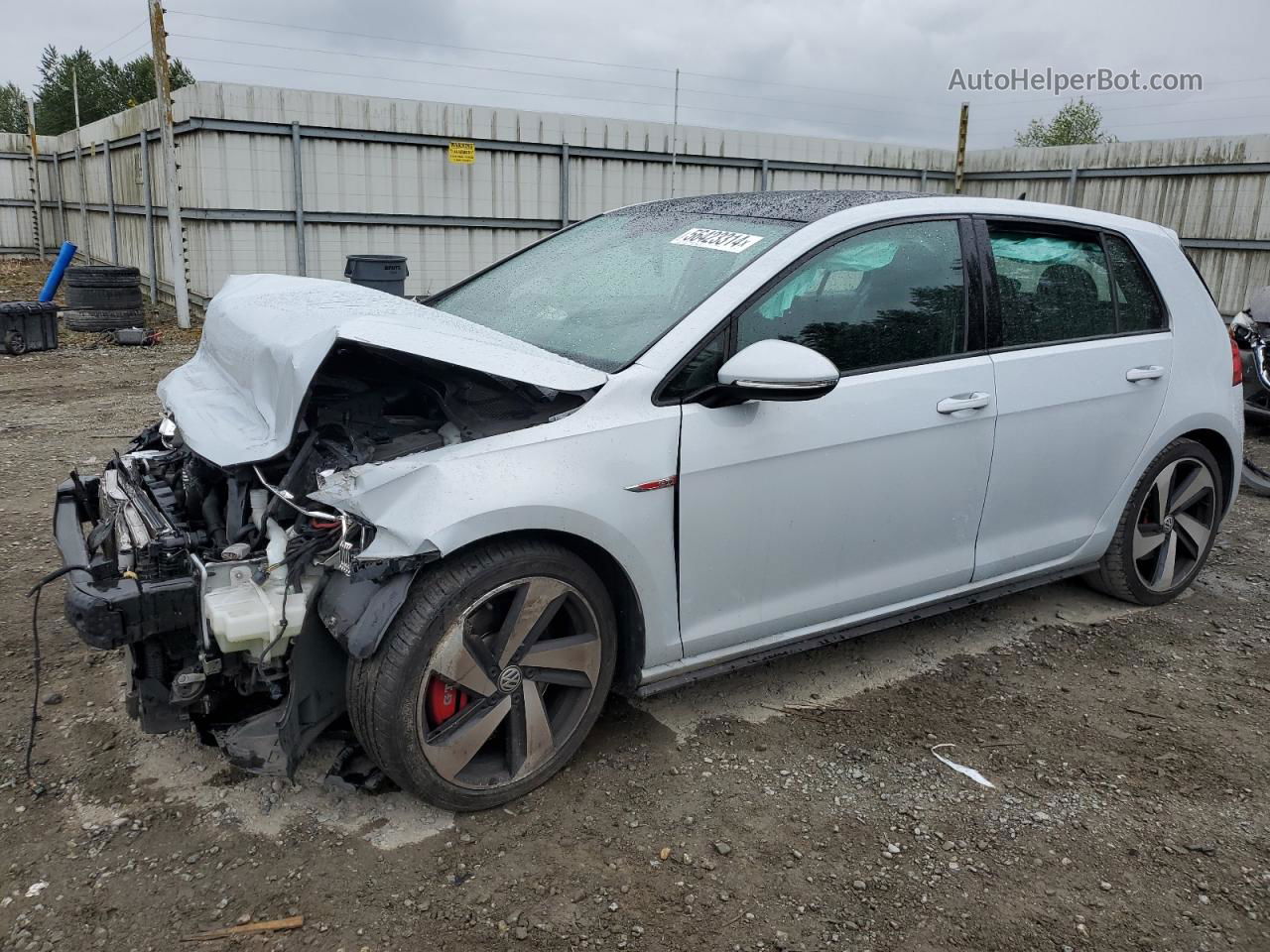 2018 Volkswagen Gti S White vin: 3VW547AU5JM275962