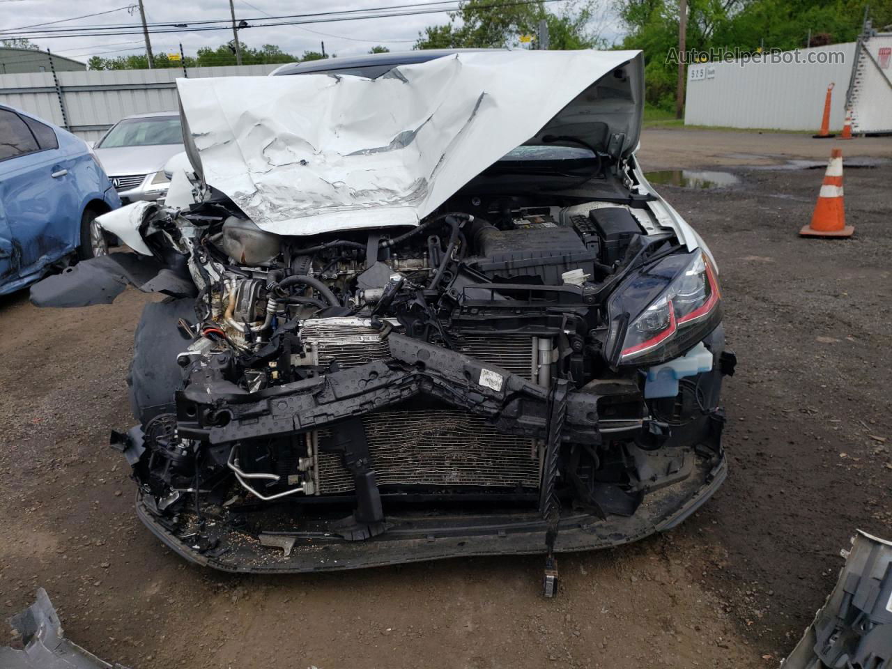 2018 Volkswagen Gti S White vin: 3VW547AU5JM285827