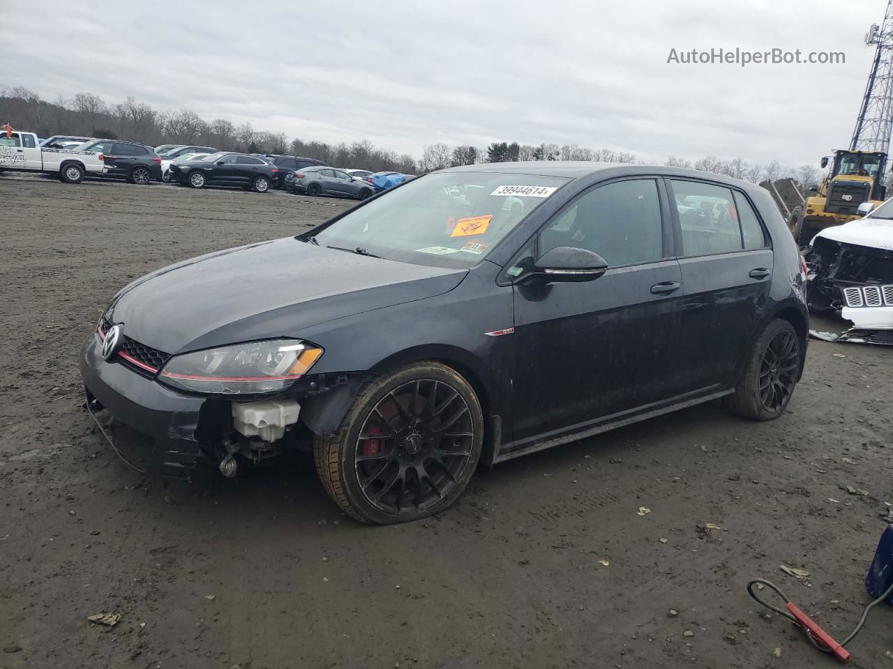 2017 Volkswagen Gti Sport Black vin: 3VW547AU6HM065252