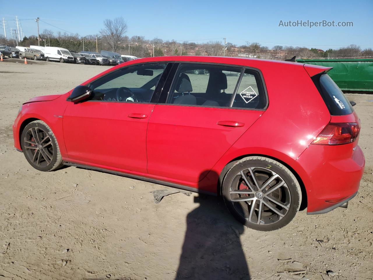 2017 Volkswagen Gti Sport Red vin: 3VW547AU6HM071018