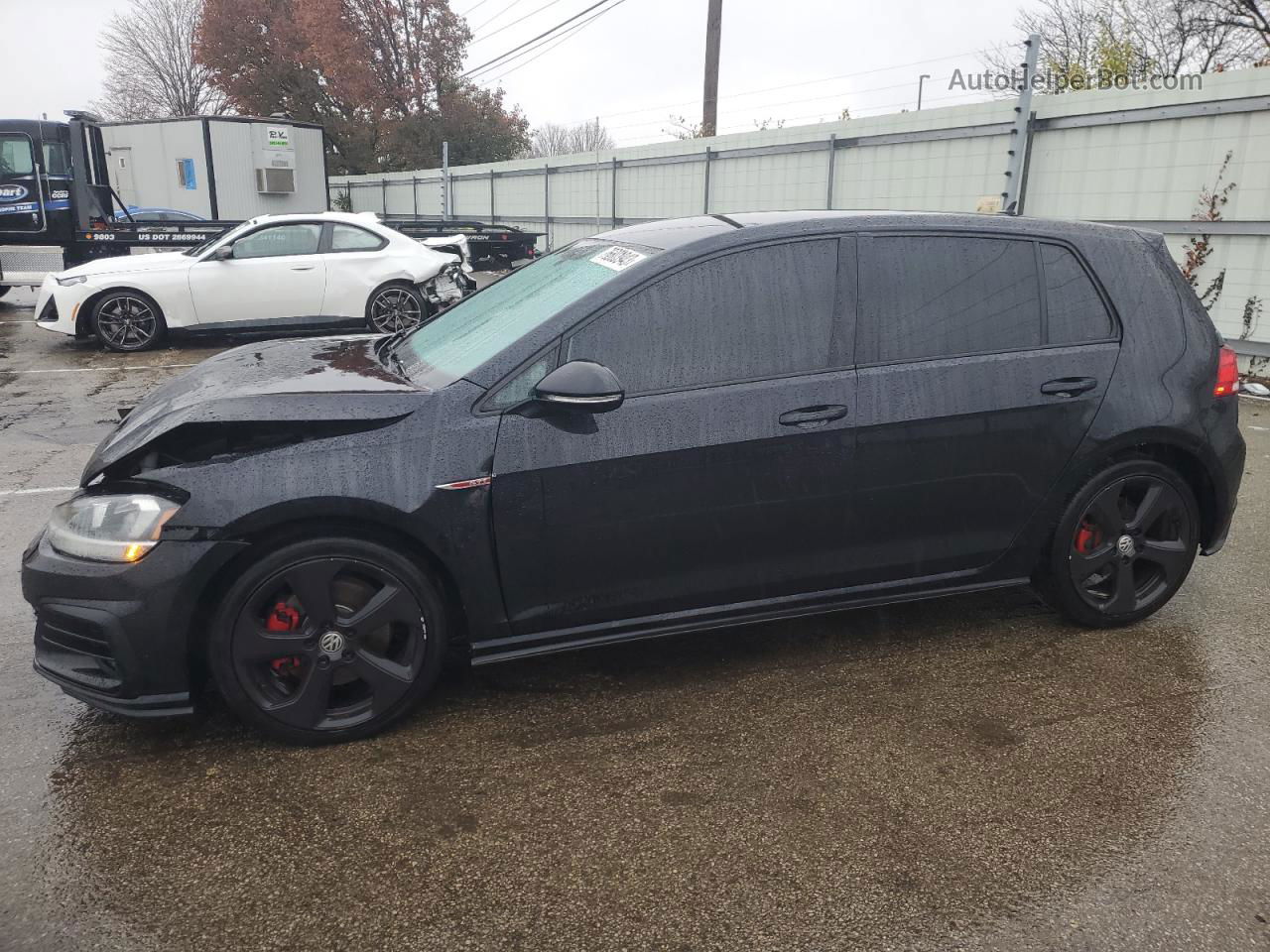 2018 Volkswagen Gti S Black vin: 3VW547AU6JM292186