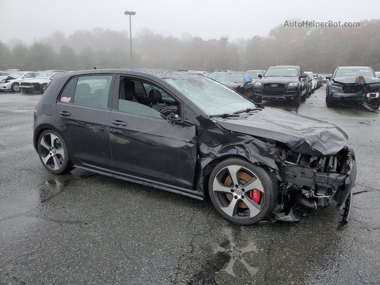 2017 Volkswagen Gti Sport Black vin: 3VW547AU7HM000605