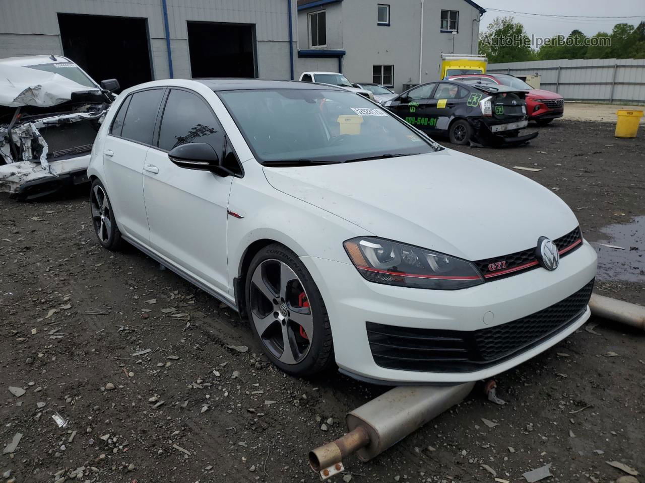 2017 Volkswagen Gti Sport Белый vin: 3VW547AU7HM029618