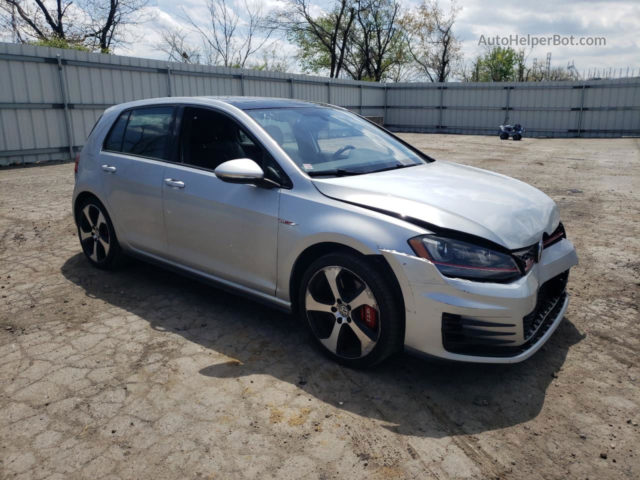 2017 Volkswagen Gti Sport Silver vin: 3VW547AU7HM048959