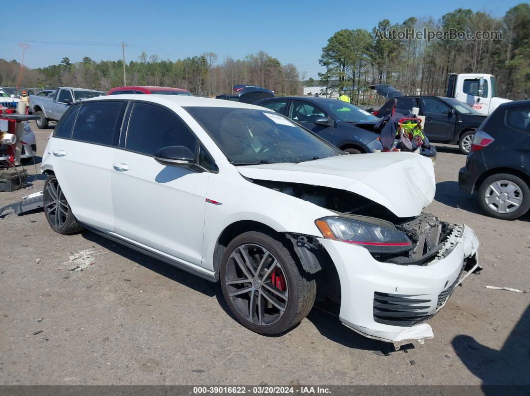 2017 Volkswagen Golf Gti Autobahn 4-door/s 4-door/se 4-door/sport 4-door White vin: 3VW547AU7HM066541