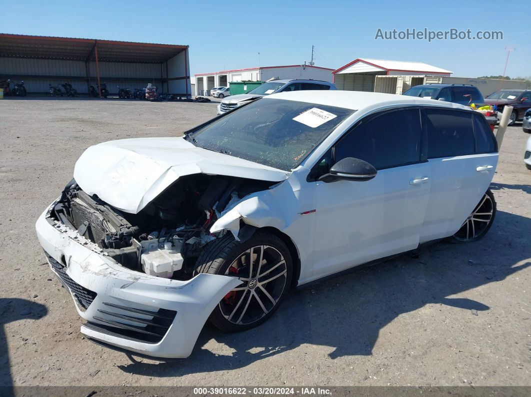 2017 Volkswagen Golf Gti Autobahn 4-door/s 4-door/se 4-door/sport 4-door White vin: 3VW547AU7HM066541