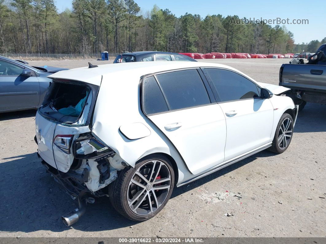 2017 Volkswagen Golf Gti Autobahn 4-door/s 4-door/se 4-door/sport 4-door White vin: 3VW547AU7HM066541