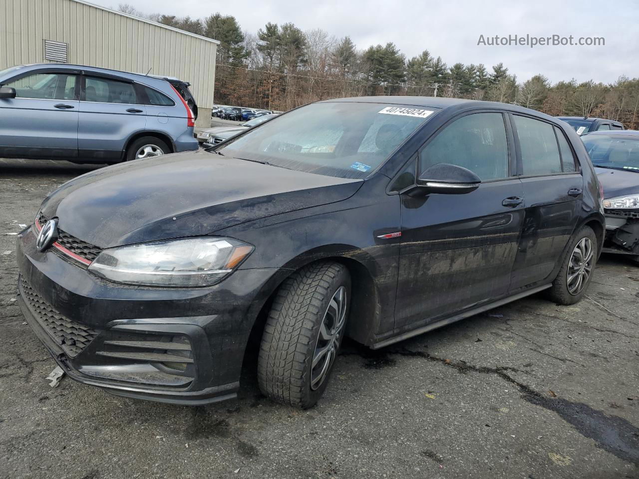 2018 Volkswagen Gti S Black vin: 3VW547AU7JM252621