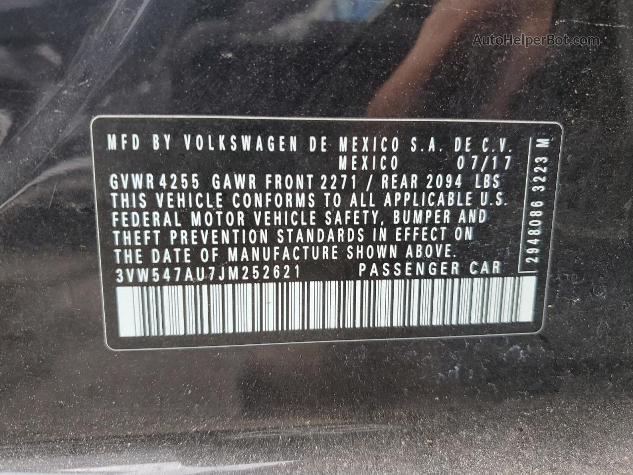 2018 Volkswagen Gti S Black vin: 3VW547AU7JM252621