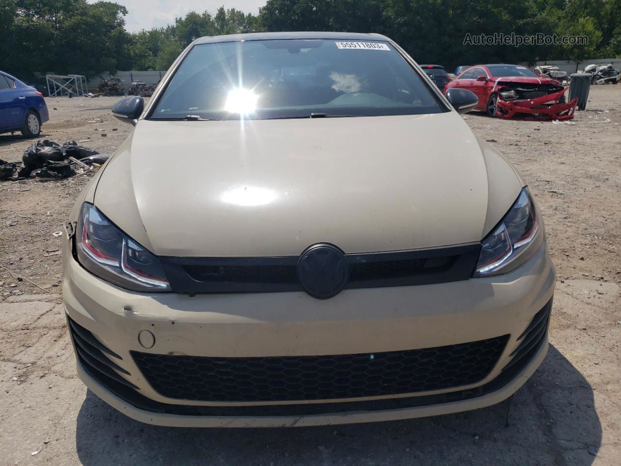 2015 Volkswagen Gti  Beige vin: 3VW547AU8FM058056