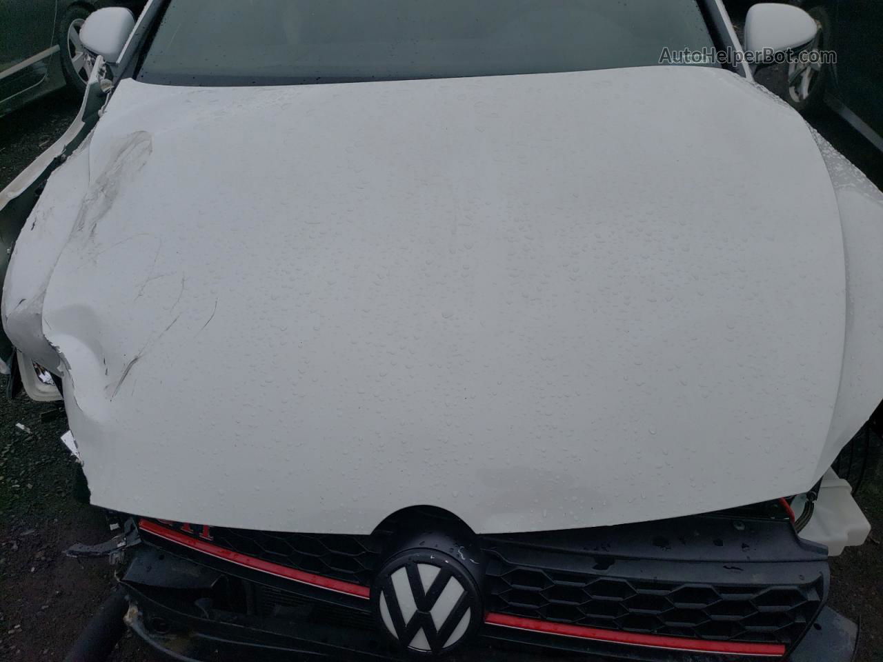 2015 Volkswagen Gti  White vin: 3VW547AU8FM073589