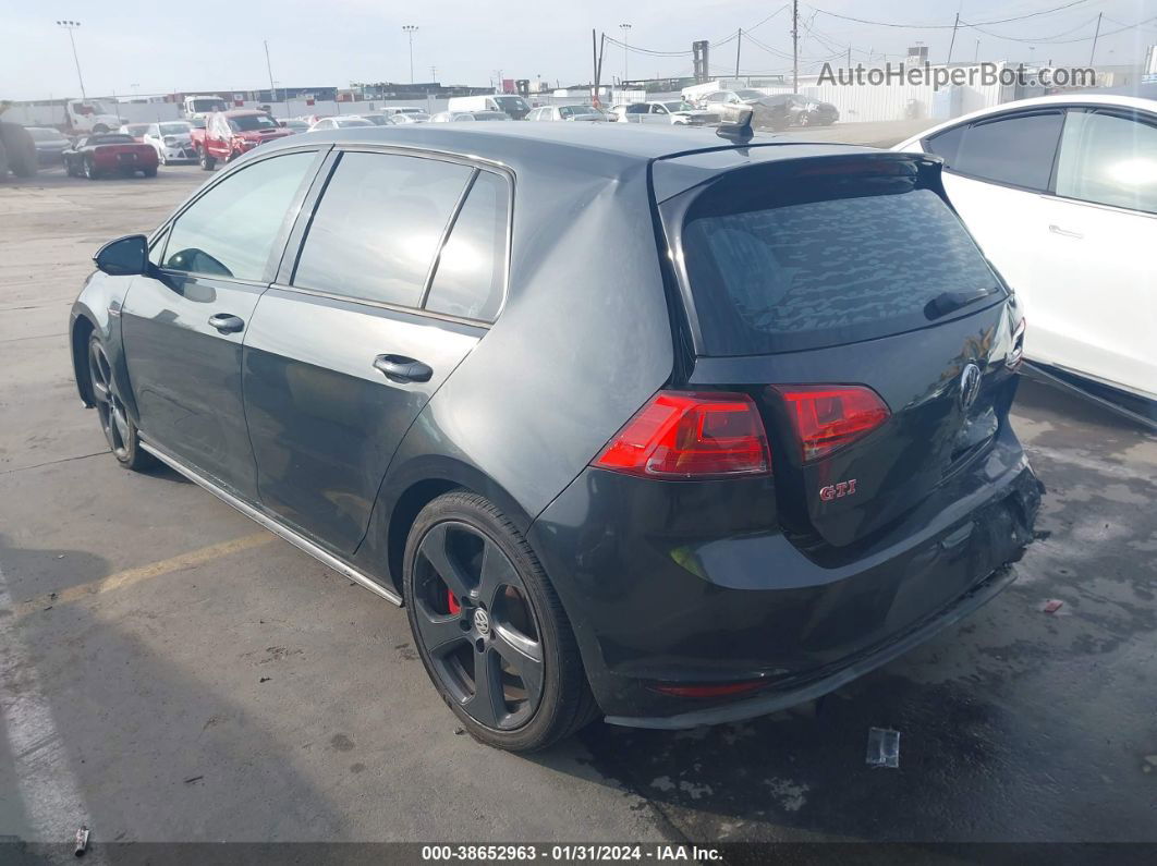 2015 Volkswagen Golf Gti 2.0t S W/performance Package 4-door Gray vin: 3VW547AU8FM081742