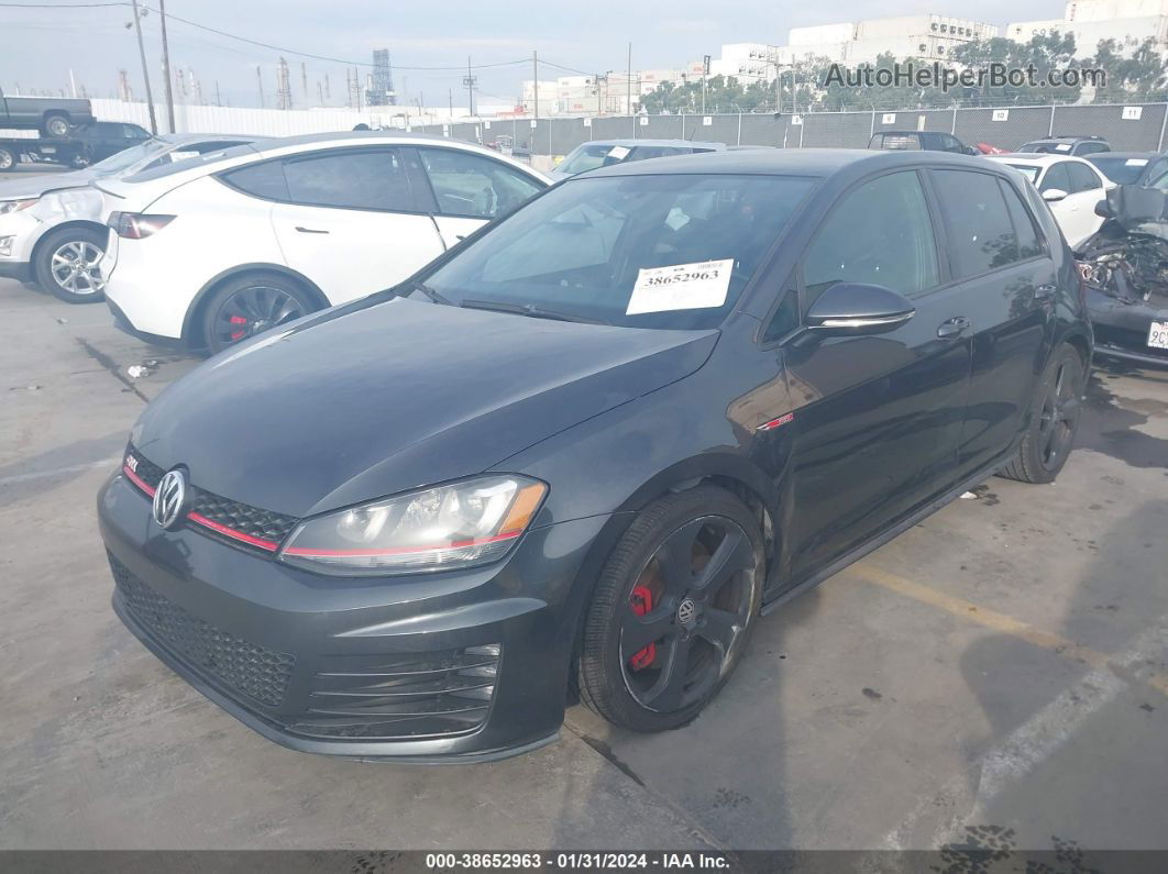 2015 Volkswagen Golf Gti 2.0t S W/performance Package 4-door Gray vin: 3VW547AU8FM081742