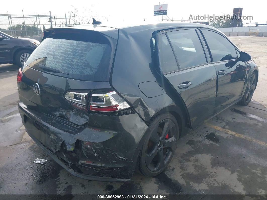 2015 Volkswagen Golf Gti 2.0t S W/performance Package 4-door Gray vin: 3VW547AU8FM081742