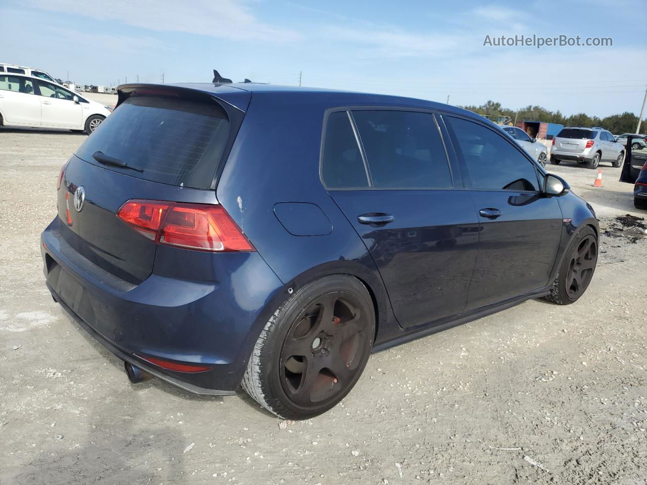 2016 Volkswagen Gti S/se Blue vin: 3VW547AU8GM057104