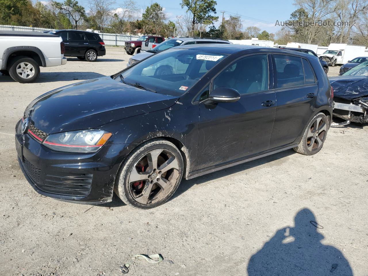 2017 Volkswagen Gti Sport Black vin: 3VW547AU8HM018465