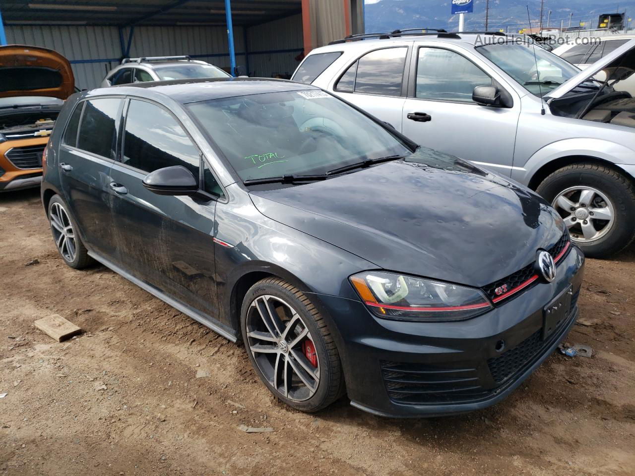 2017 Volkswagen Gti Sport Black vin: 3VW547AU8HM040000