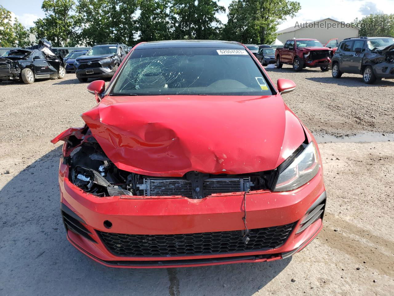 2018 Volkswagen Gti S Red vin: 3VW547AU8JM256421