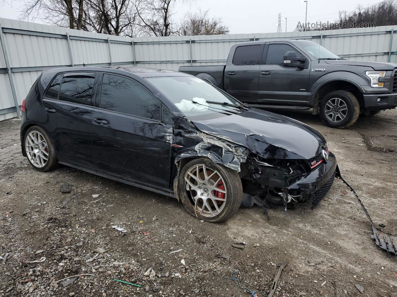 2016 Volkswagen Gti S/se Black vin: 3VW547AU9GM011684