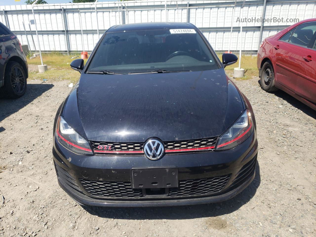 2017 Volkswagen Gti Sport Black vin: 3VW547AU9HM043892