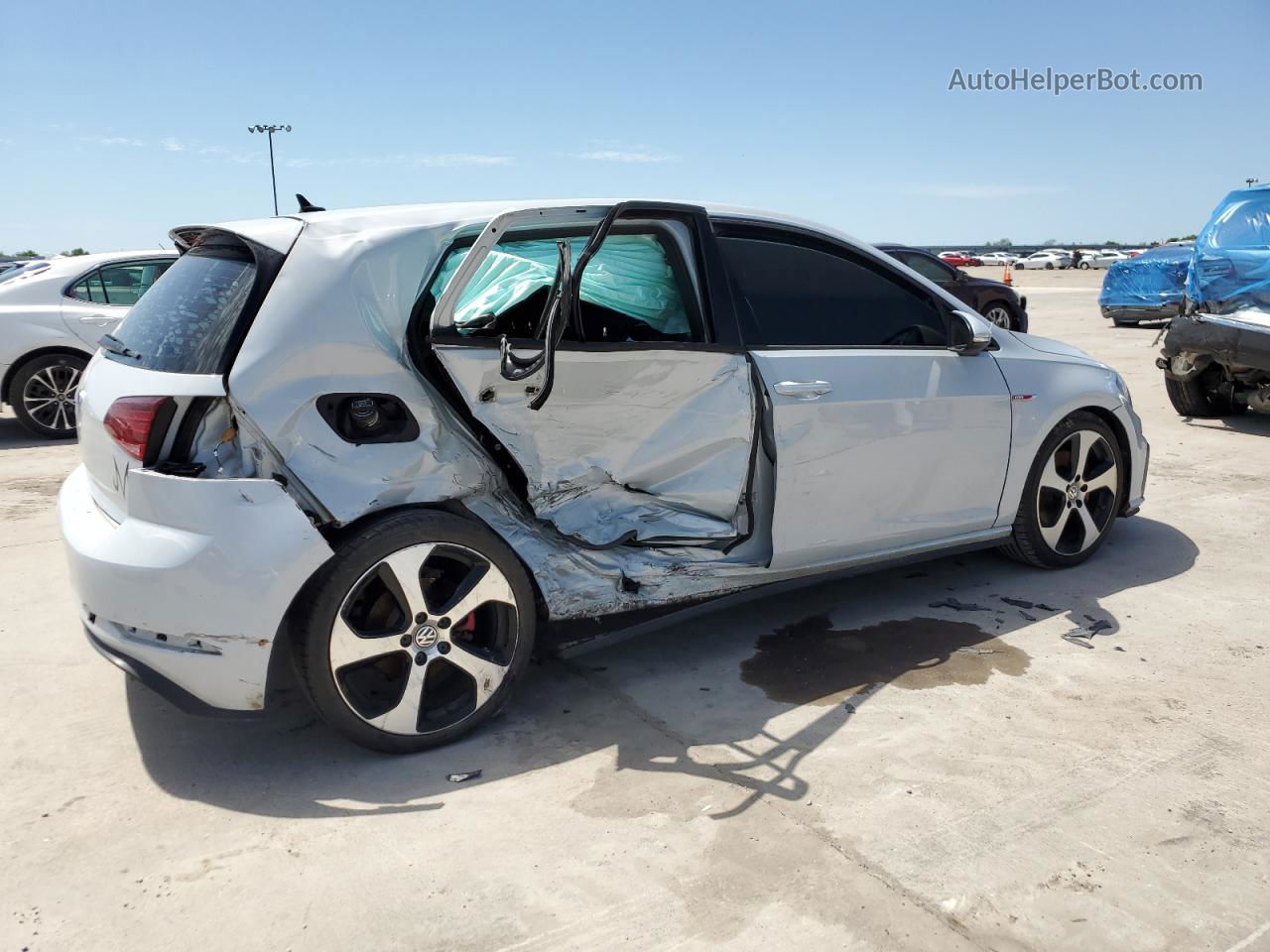 2018 Volkswagen Gti S Silver vin: 3VW547AU9JM264236