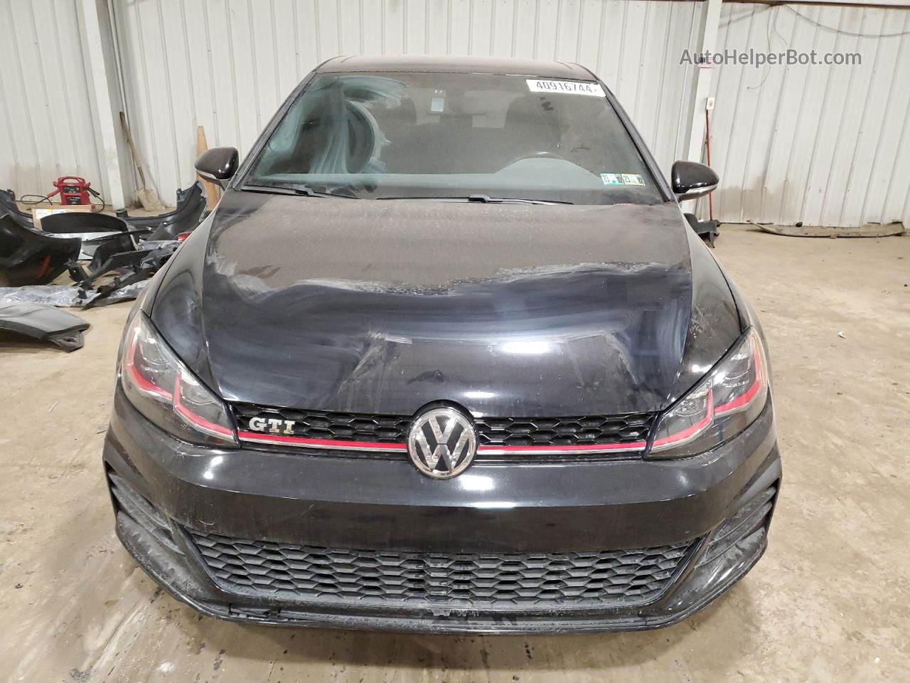 2018 Volkswagen Gti S Black vin: 3VW547AU9JM265371