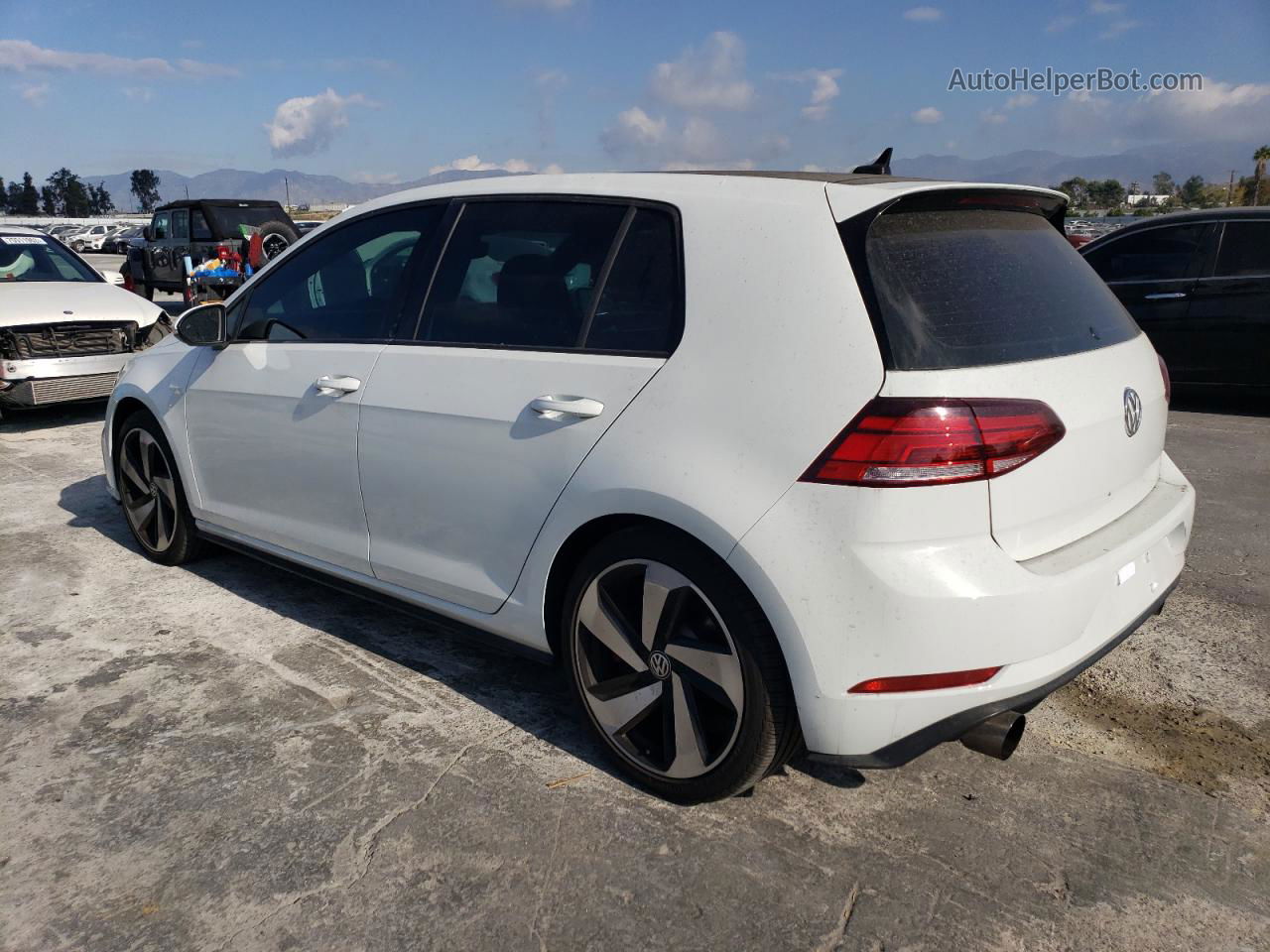 2018 Volkswagen Gti S White vin: 3VW547AU9JM286057