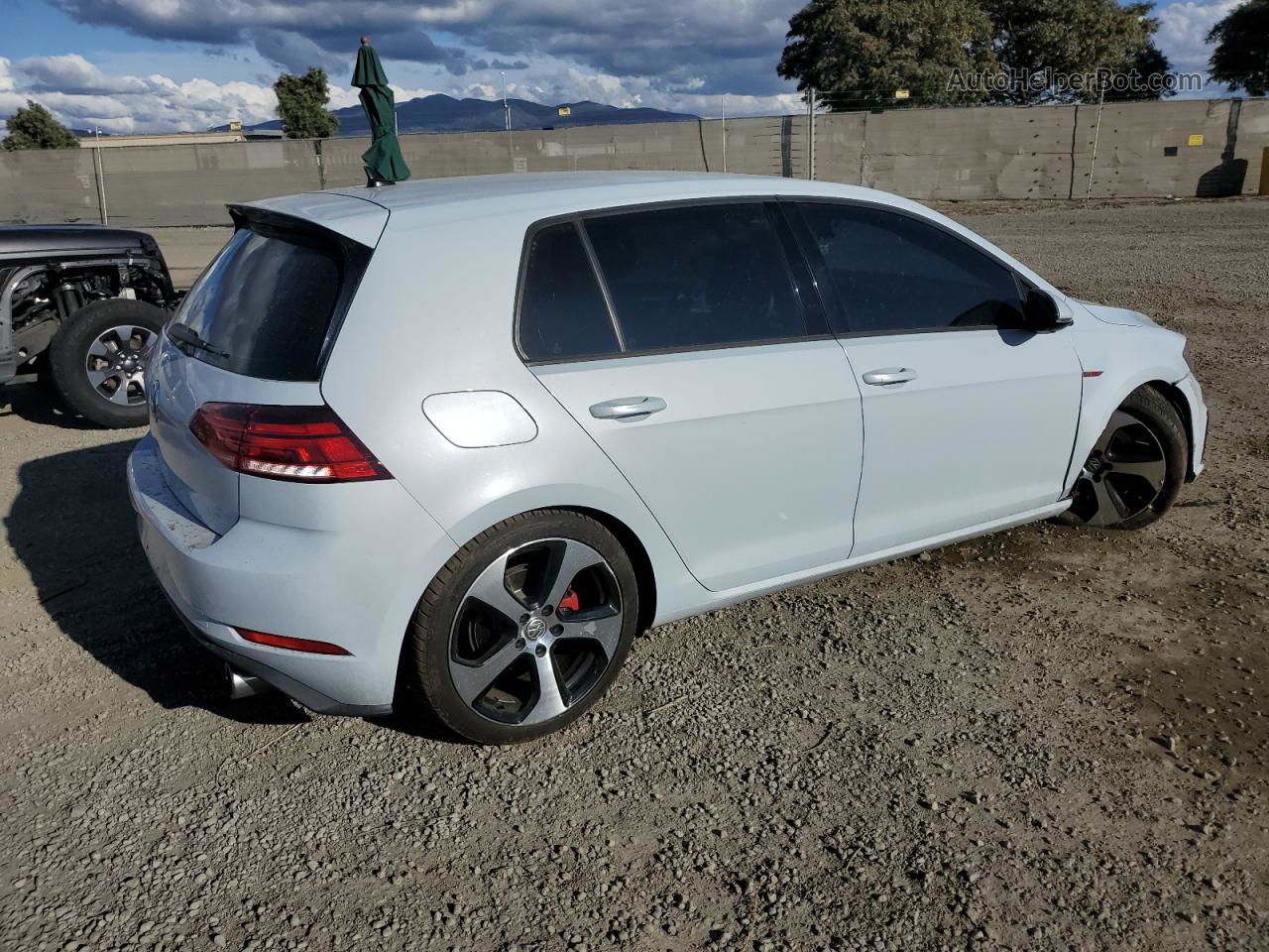 2018 Volkswagen Gti S White vin: 3VW547AU9JM289525