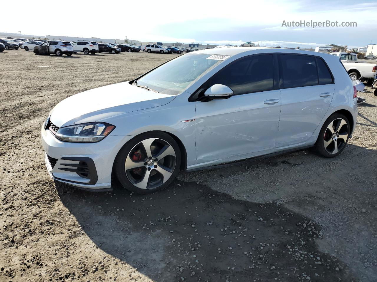 2018 Volkswagen Gti S White vin: 3VW547AU9JM289525