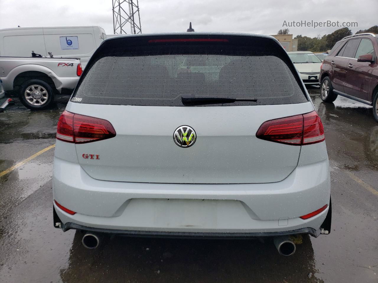 2018 Volkswagen Gti S White vin: 3VW547AU9JM297141