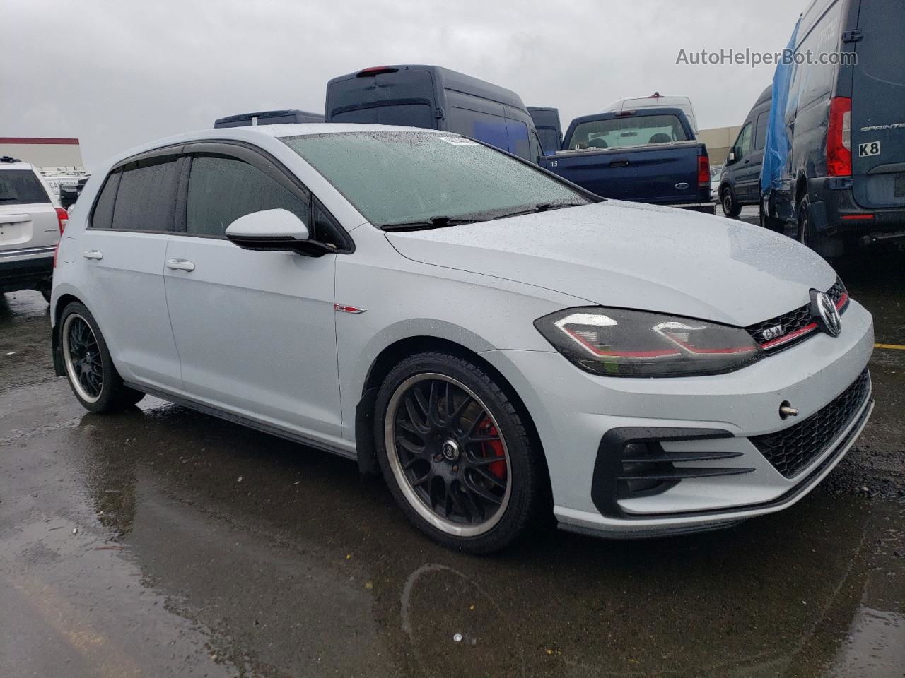 2018 Volkswagen Gti S White vin: 3VW547AU9JM297141