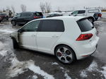 2015 Volkswagen Gti  White vin: 3VW547AUXFM058303