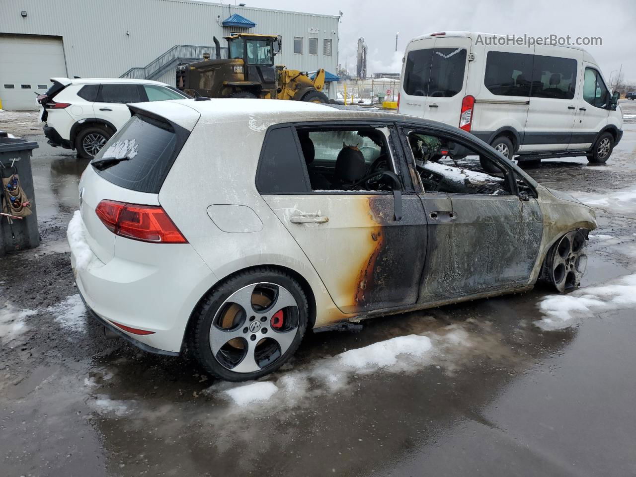 2015 Volkswagen Gti  Белый vin: 3VW547AUXFM058303