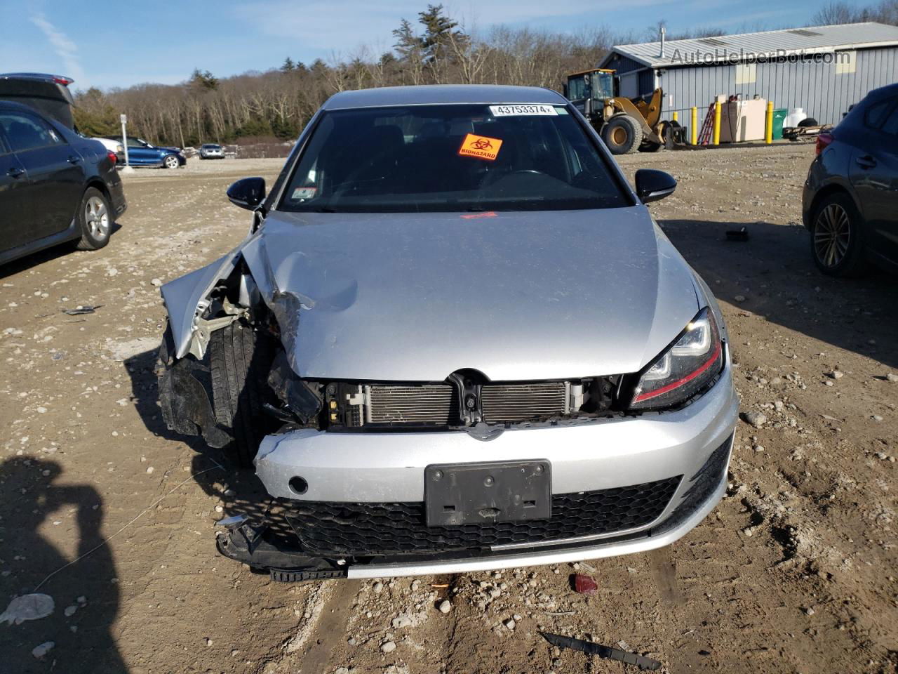 2017 Volkswagen Gti Sport Silver vin: 3VW547AUXHM020766