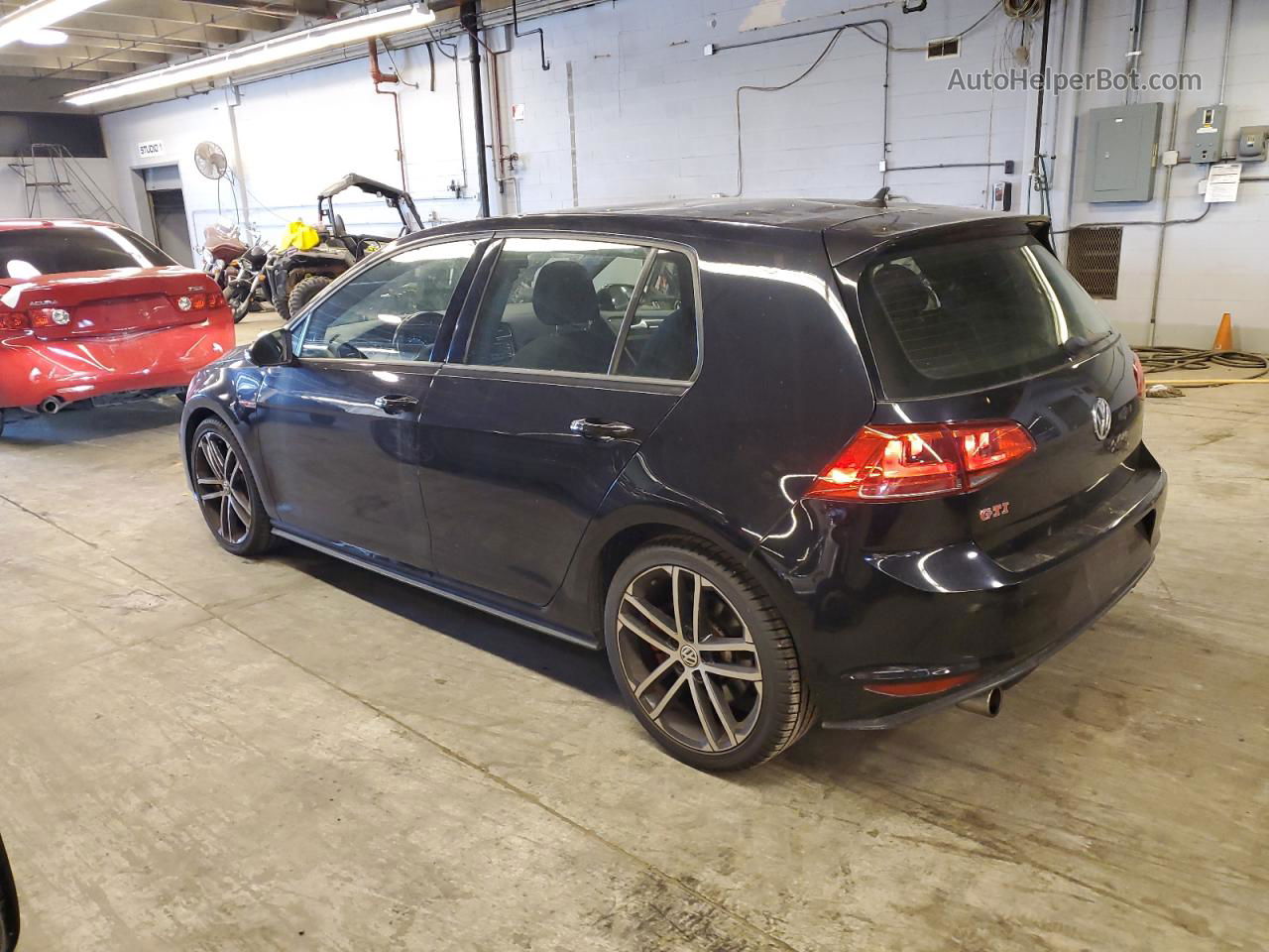 2017 Volkswagen Gti Sport Black vin: 3VW547AUXHM043786