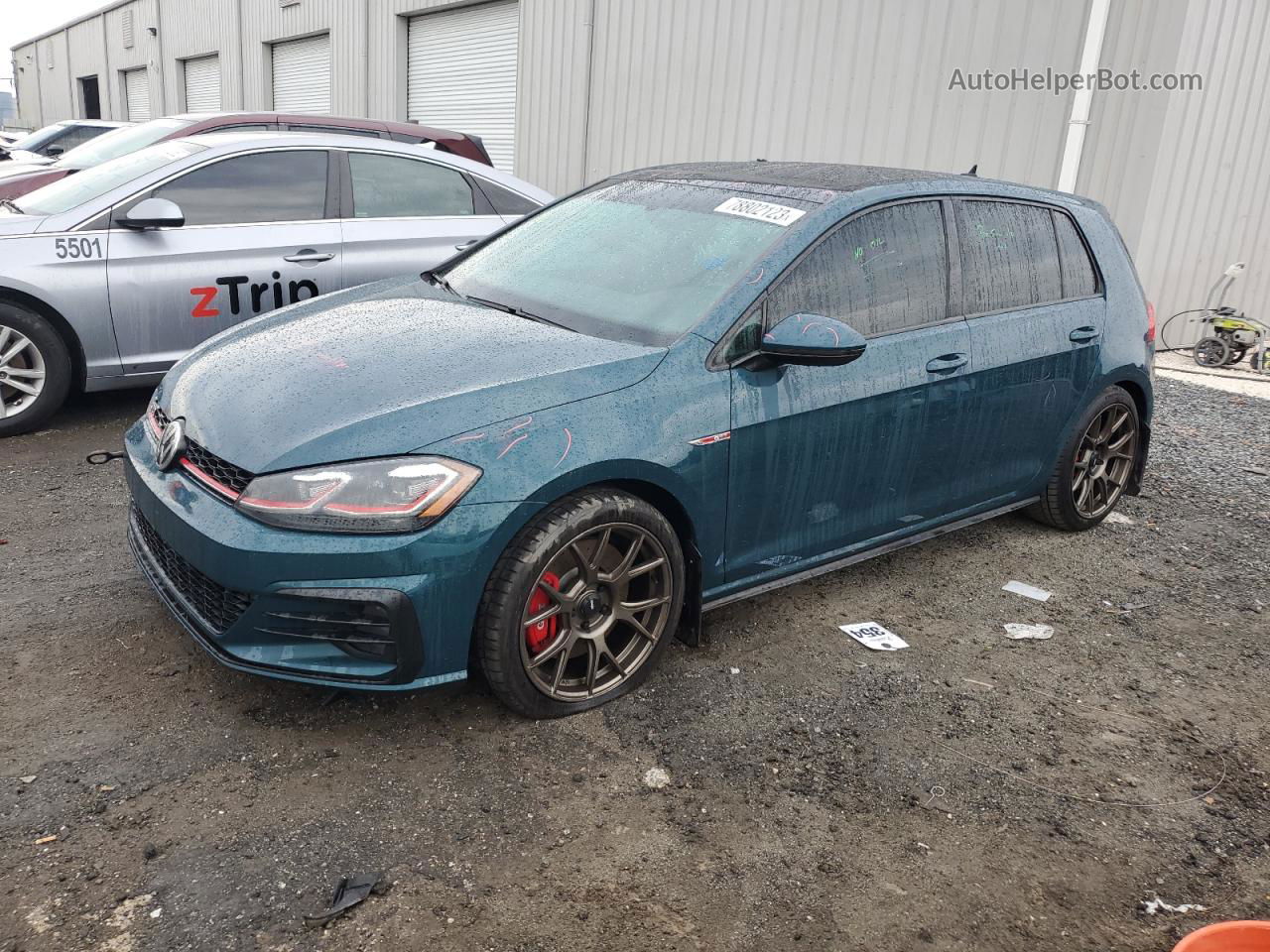 2018 Volkswagen Gti S Teal vin: 3VW547AUXJM289730