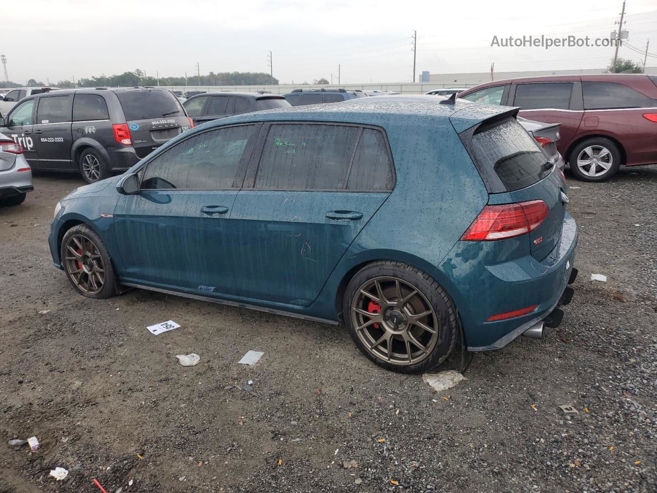 2018 Volkswagen Gti S Teal vin: 3VW547AUXJM289730