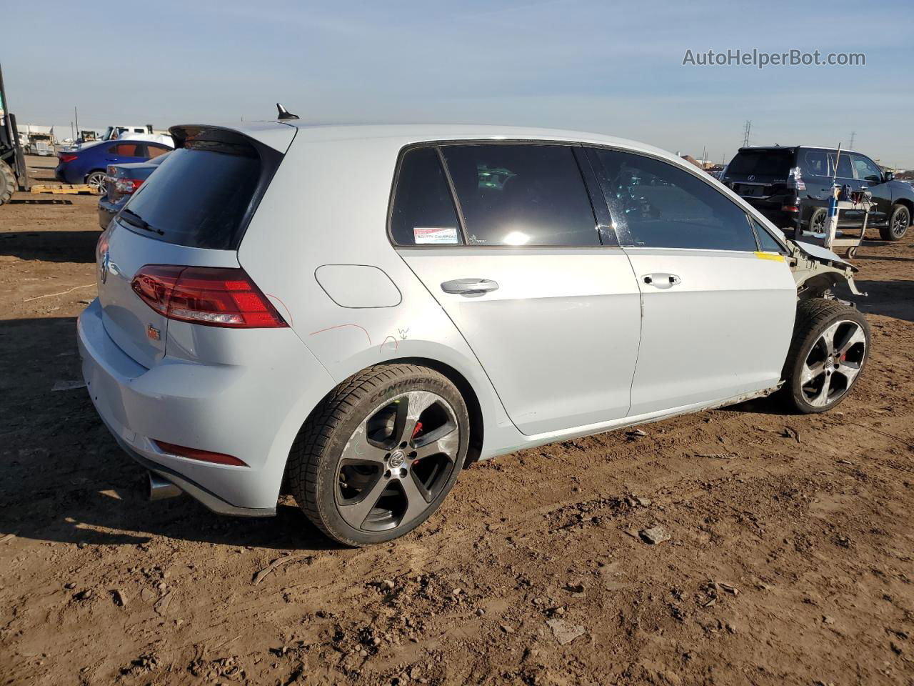 2018 Volkswagen Gti S Gray vin: 3VW547AUXJM290778