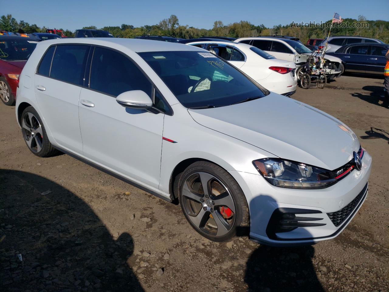 2018 Volkswagen Gti S Gray vin: 3VW547AUXJM295771