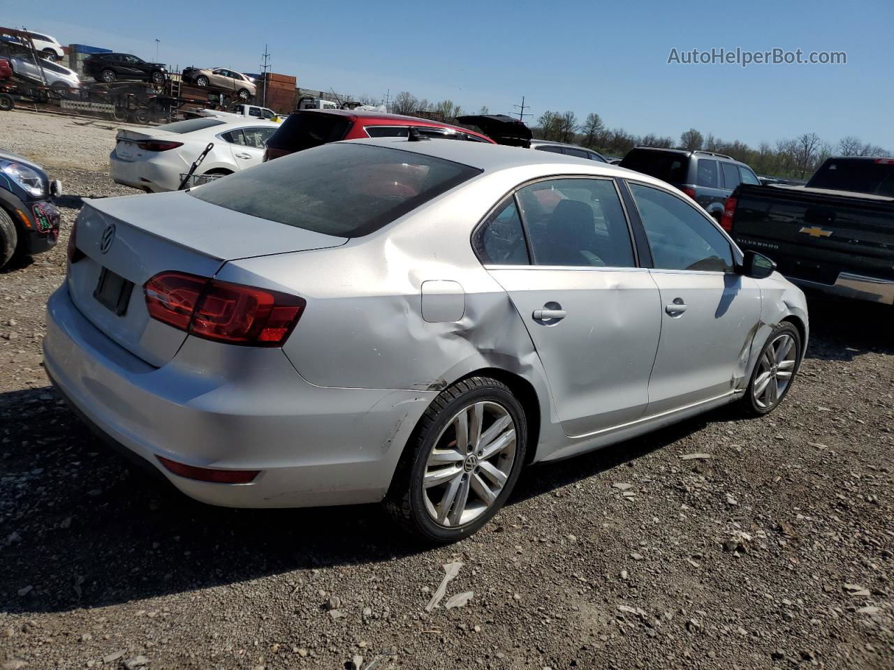 2013 Volkswagen Jetta Gli Серебряный vin: 3VW567AJ1DM215813