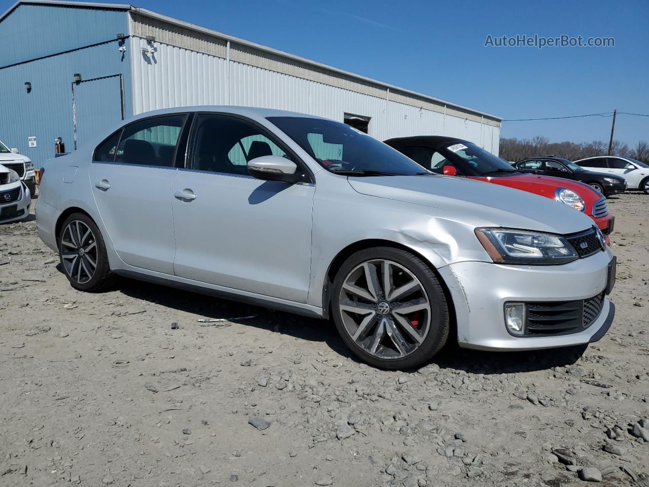 2013 Volkswagen Jetta Gli Серебряный vin: 3VW567AJ1DM225855