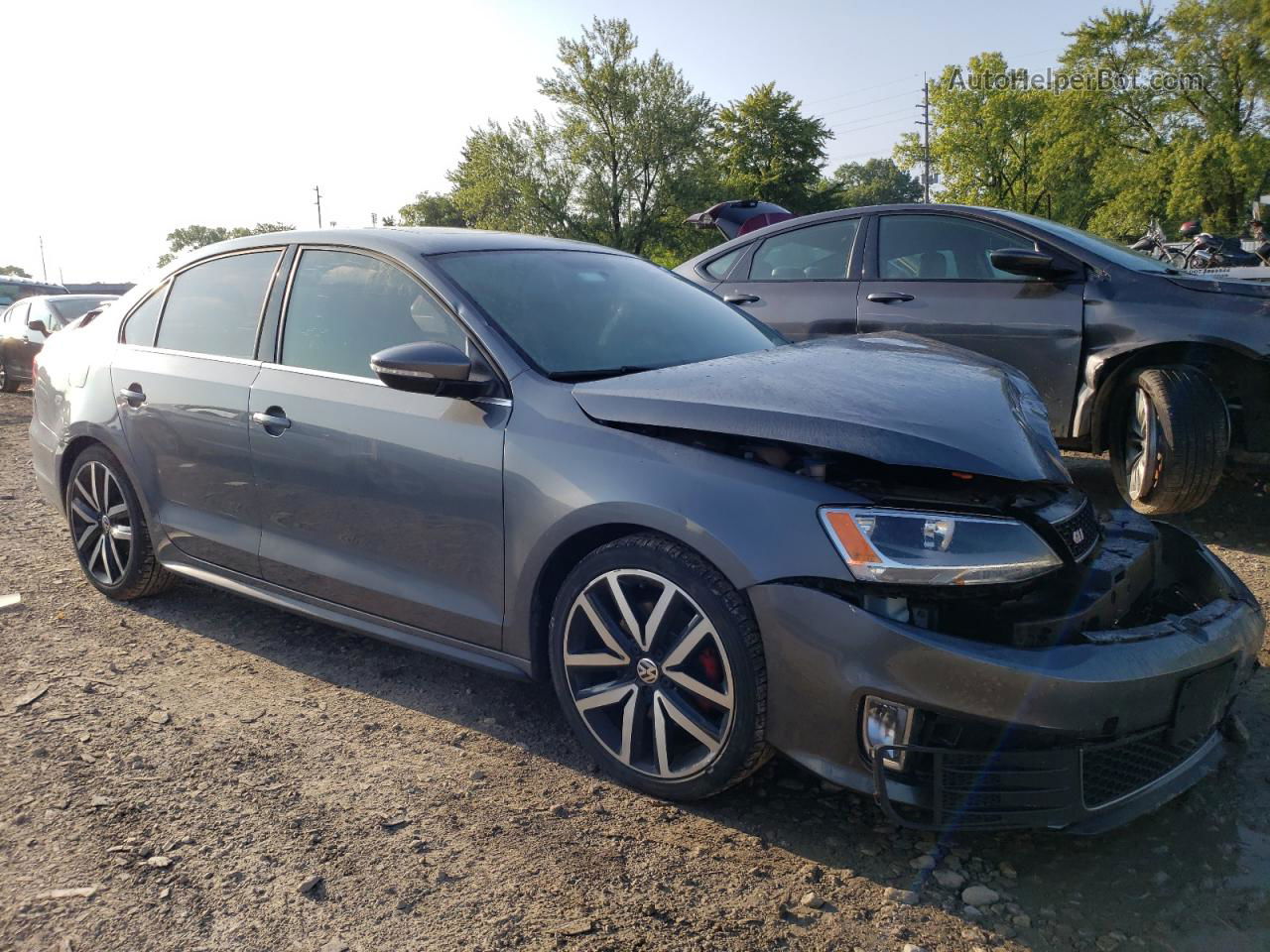 2013 Volkswagen Jetta Gli Gray vin: 3VW567AJ3DM237621