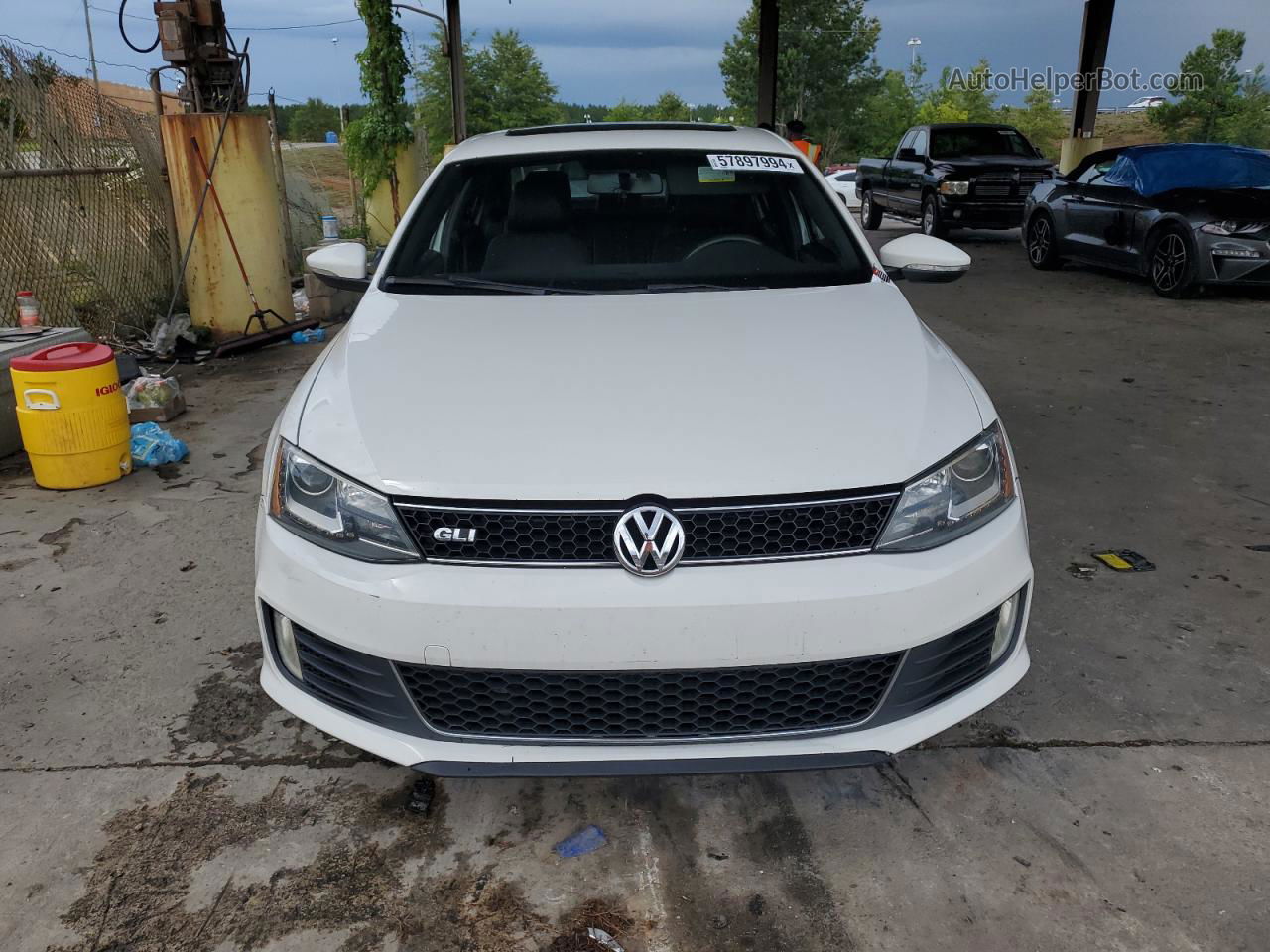 2013 Volkswagen Jetta Gli White vin: 3VW567AJ4DM241886