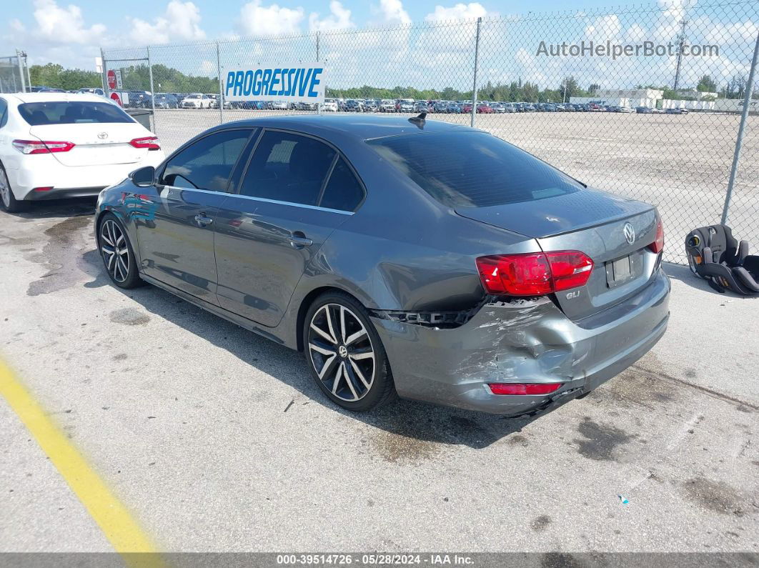 2013 Volkswagen Jetta Gli Autobahn W/nav Gray vin: 3VW567AJ5DM234168