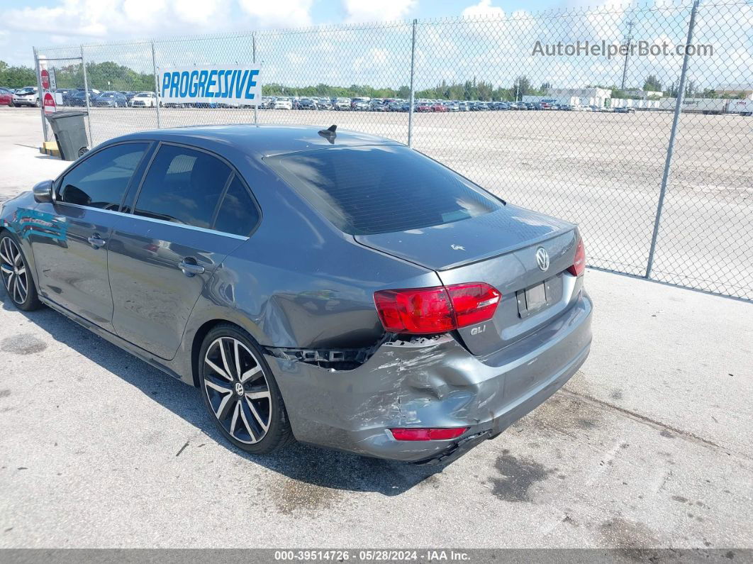 2013 Volkswagen Jetta Gli Autobahn W/nav Gray vin: 3VW567AJ5DM234168