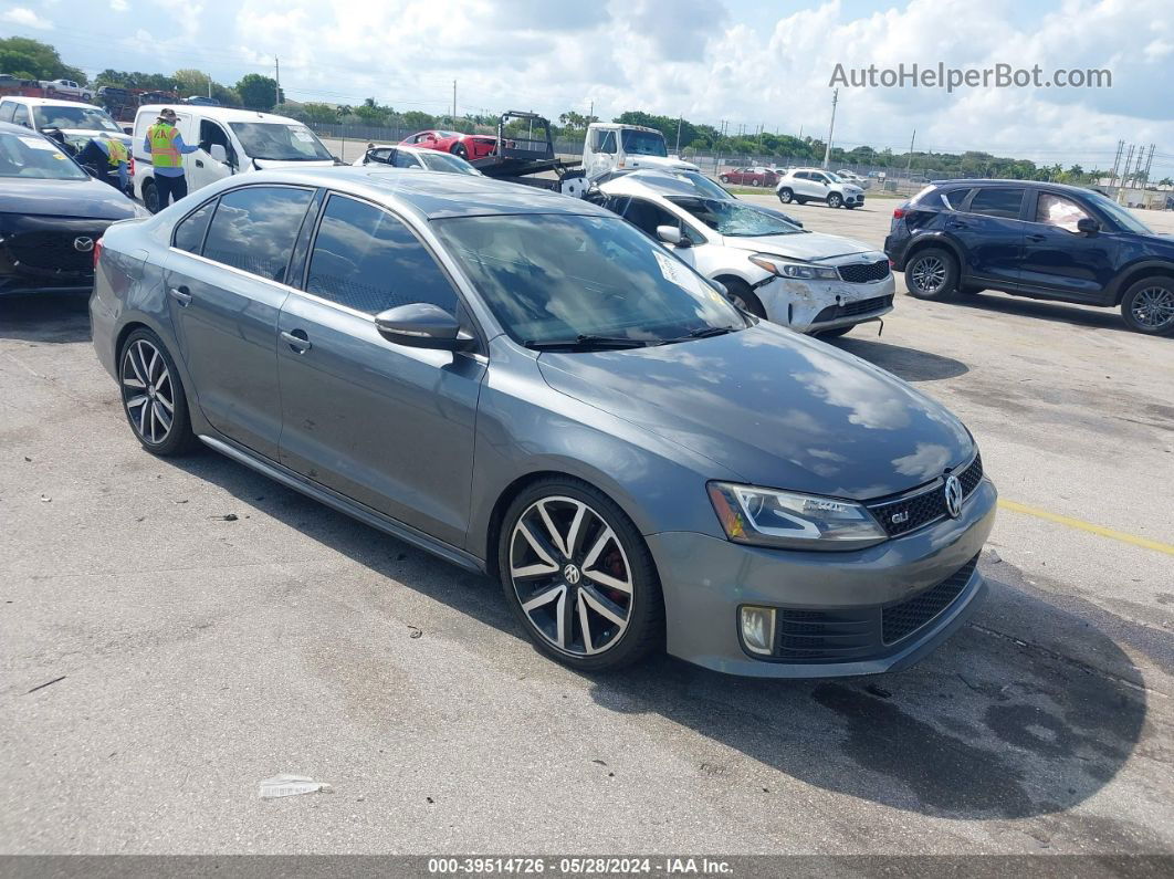 2013 Volkswagen Jetta Gli Autobahn W/nav Gray vin: 3VW567AJ5DM234168