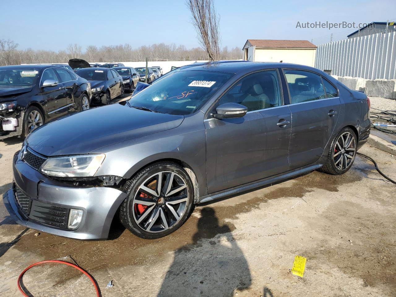 2012 Volkswagen Jetta Gli Gray vin: 3VW587AJ0CM008936