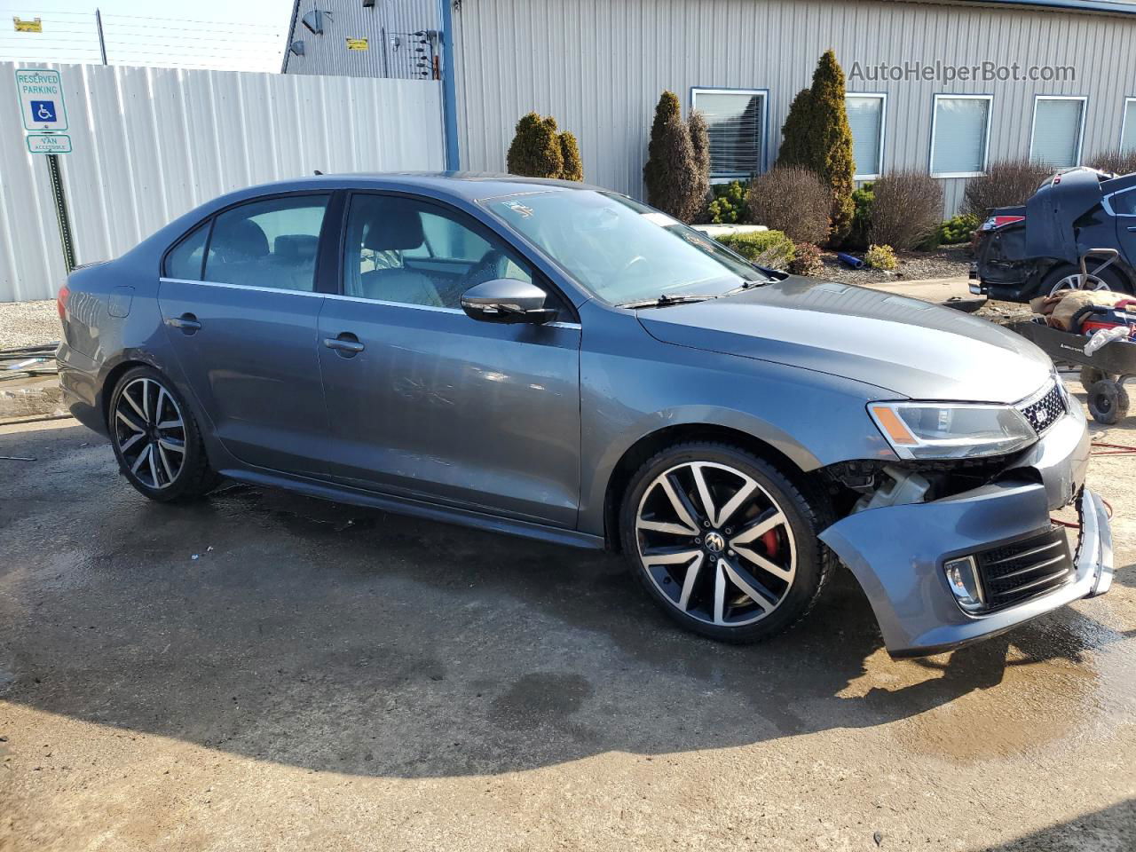 2012 Volkswagen Jetta Gli Gray vin: 3VW587AJ0CM008936