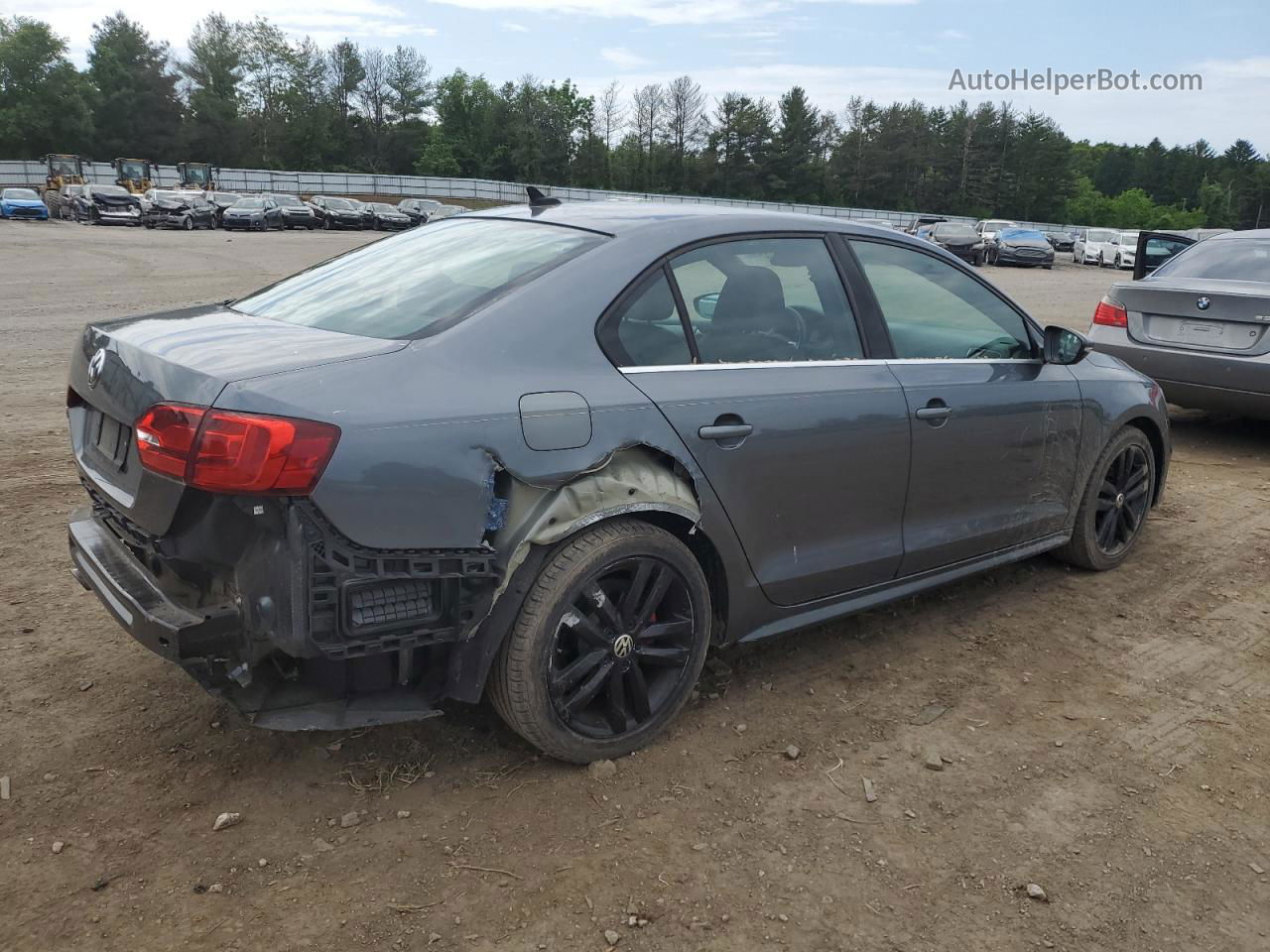 2012 Volkswagen Jetta Gli Gray vin: 3VW5A7AJ0CM419371