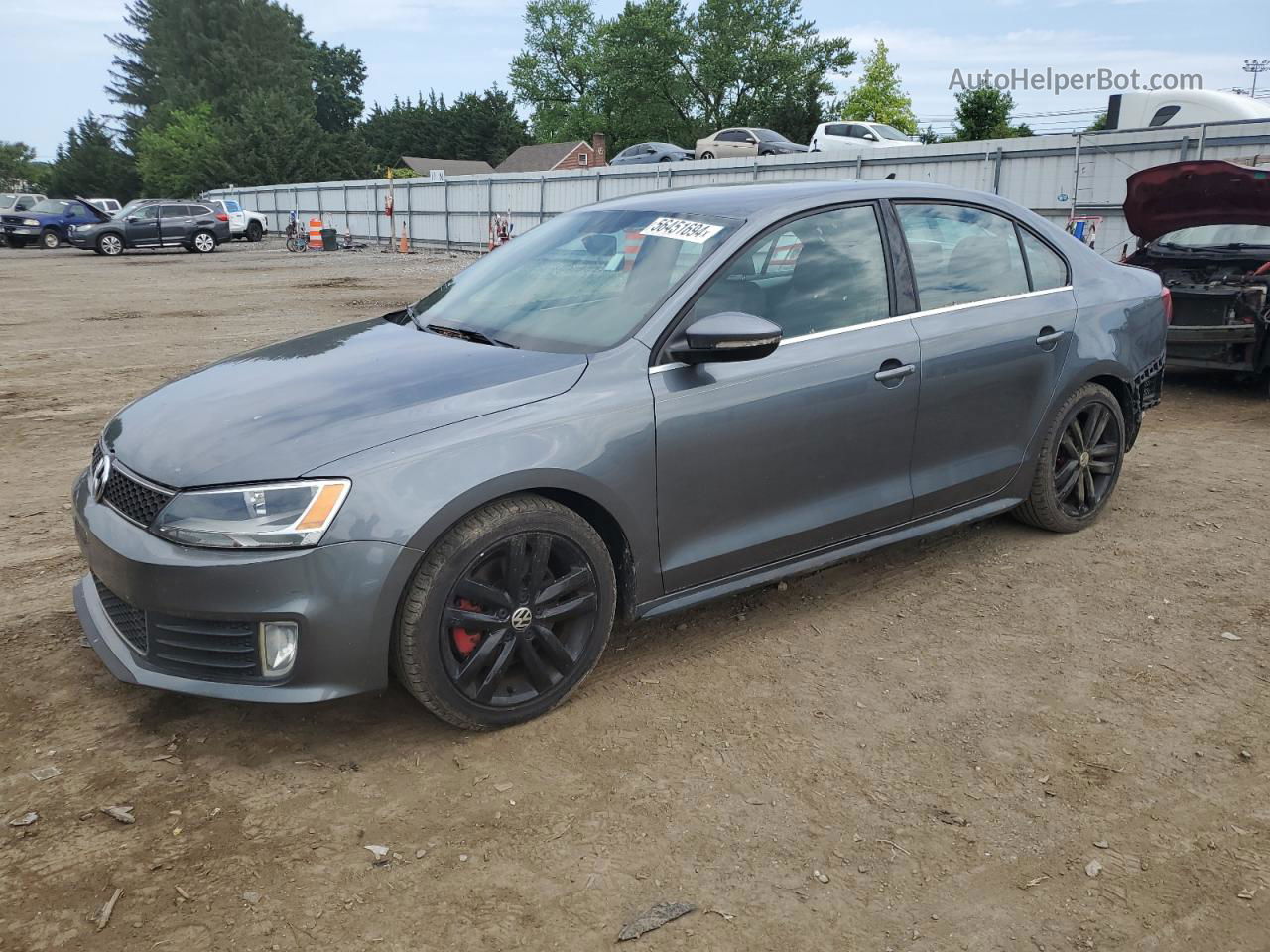 2012 Volkswagen Jetta Gli Gray vin: 3VW5A7AJ0CM419371